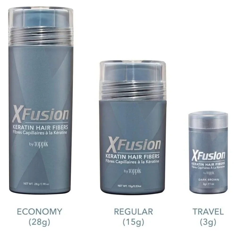XFusion Keratin‎ Hair Fibers-Dark Brown-Economy Size